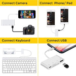 Adattatore 4 in 1 con porta 8 pin per iPhone iOS