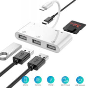 Adattatore OTG 6 in 1 per iPhone e iPad