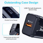 Caricatore rapido USB QC3.0 18W con spina USA
