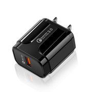 Caricatore di ricarica rapido universale per porta USB portatile QC3.0 da 18 W, spina americana, US Plug
