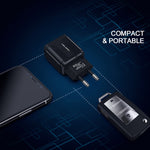 Caricatore rapido USB QC3.0 18W con spina europea