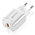 Caricatore rapido USB QC3.0 18W con spina europea