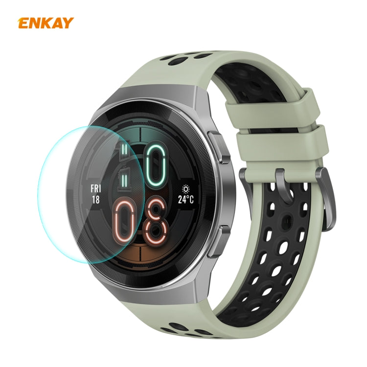 Per HUAWEI Watch GT 2E 46mm Dynamic Edition ENKAY Hat-Prince 0.2mm 9H 2.15D Pellicola protettiva per schermo in vetro temperato con bordo curvo, 1 PCS, 2 PCS