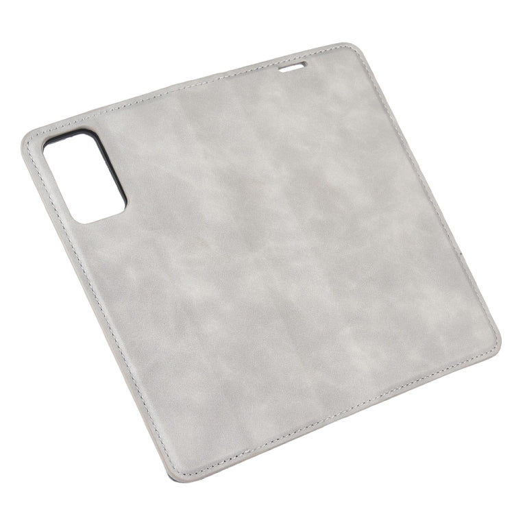 Per Samsung Galaxy Note20 Custodia in pelle con ventosa magnetica da lavoro retro-skin con supporto, slot per carte e portafoglio, For Samsung Galaxy Note20