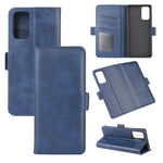 Per Samsung Galaxy Note20 Custodia in pelle a vibrazione orizzontale con fibbia magnetica a doppio lato con supporto, slot per carte e portafoglio, For Samsung Galaxy Note20