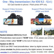Adattatore lettore schede 8 pin a SD per iOS