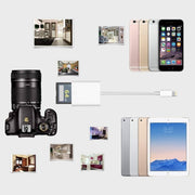 Adattatore lettore schede 8 pin a SD per iOS