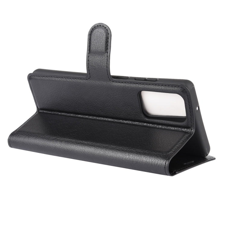 Per Samsung Galaxy Note20 Litchi Texture Custodia protettiva a vibrazione orizzontale con supporto e slot per schede e portafoglio, For Galaxy Note20