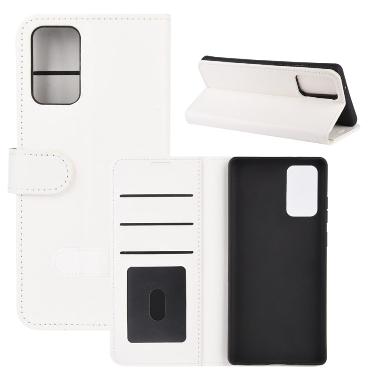 Per Samsung Galaxy Note20 R64 Texture Custodia protettiva a vibrazione orizzontale singola con supporto e slot per schede e portafoglio e cornice per foto, For Samsung Galaxy Note20
