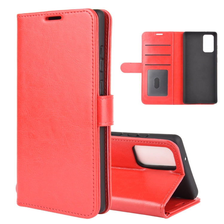 Per Samsung Galaxy Note20 R64 Texture Custodia protettiva a vibrazione orizzontale singola con supporto e slot per schede e portafoglio e cornice per foto, For Samsung Galaxy Note20