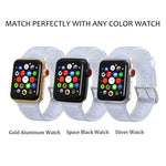 Per Apple Watch Series 5 & 4 44mm / 3 & 2 & 1 42mm Cinturino in silicone glitterato