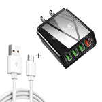Cavo dati USB a Micro USB 2 in 1 1m 30W QC 3.0 ricarica rapida