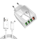 Cavo dati USB a Micro USB 1m 30W QC 3.0 4 porte USB