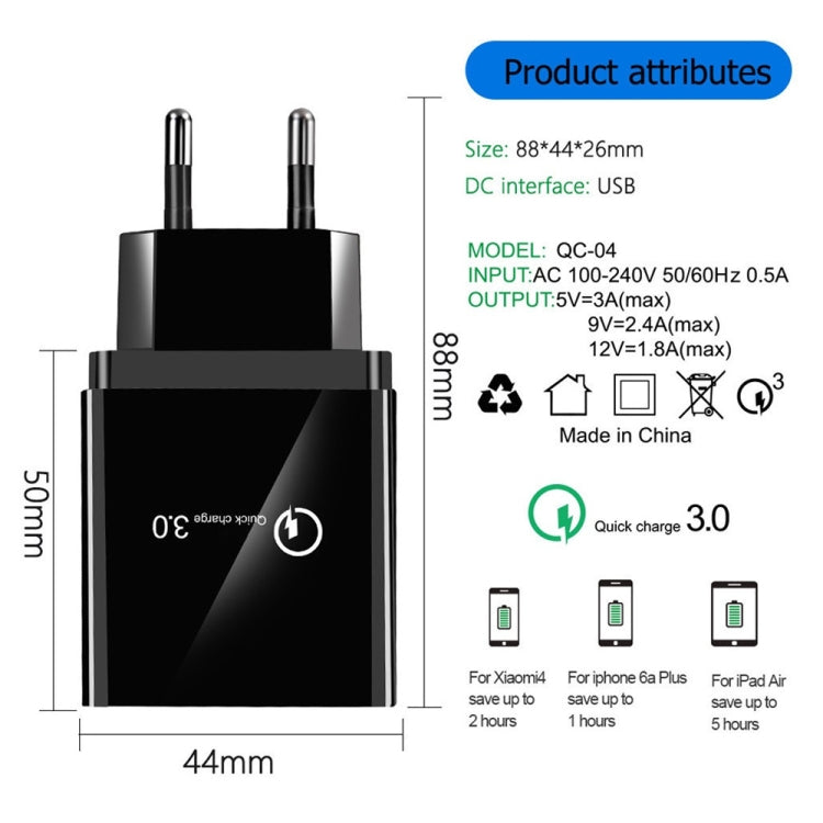 Cavo dati USB a Micro USB 1m 30W QC 3.0 4 porte USB