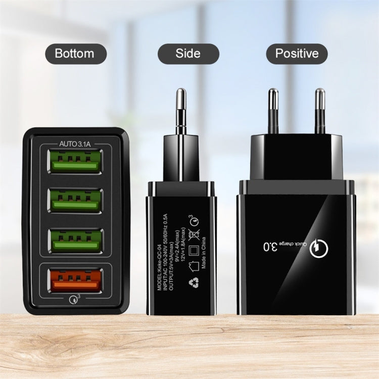 Cavo dati USB a Micro USB 1m 30W QC 3.0 4 porte USB