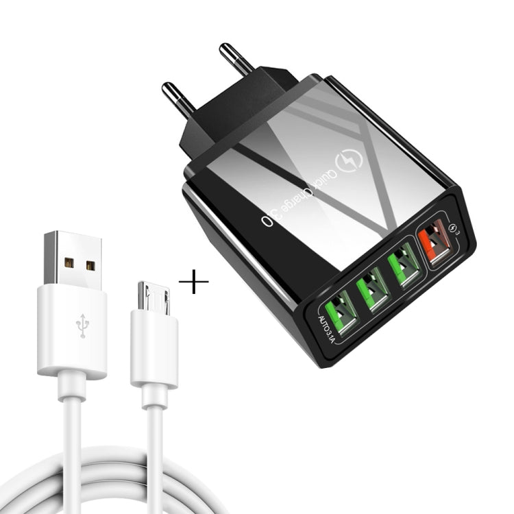 Cavo dati USB a Micro USB 1m 30W QC 3.0 4 porte USB