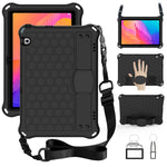 Design a nido d'ape Materiale EVA + PC Guscio protettivo piatto anticaduta a quattro angoli con cinturino, For Huawei MatePad T8 8.0（2020）