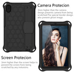 Design a nido d'ape Materiale EVA + PC Guscio protettivo piatto anticaduta a quattro angoli con cinturino, For Huawei MatePad T8 8.0（2020）