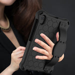 Design a nido d'ape Materiale EVA + PC Guscio protettivo piatto anticaduta a quattro angoli con cinturino, For Huawei MatePad T8 8.0（2020）