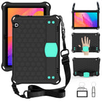 Design a nido d'ape Materiale EVA + PC Guscio protettivo piatto anticaduta a quattro angoli con cinturino, For Huawei MatePad T8 8.0（2020）