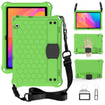 Design a nido d'ape Materiale EVA + PC Guscio protettivo piatto anticaduta a quattro angoli con cinturino, For Huawei MatePad T8 8.0（2020）