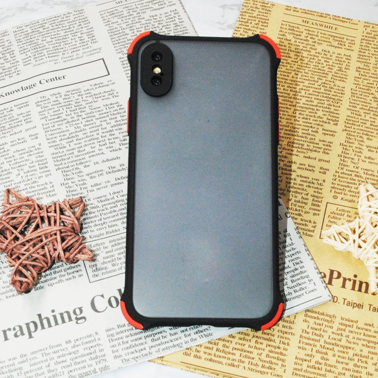 Guscio di protezione della pelle anticaduta a quattro angoli in TPU + PC, For iPhone XS/X, For iPhone XS Max