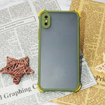 Guscio di protezione della pelle anticaduta a quattro angoli in TPU + PC, For iPhone XS/X, For iPhone XS Max