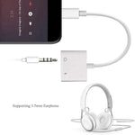 Adattatore audio 2 in 1 8 pin a 3,5 mm per dispositivi iOS