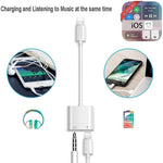 Adattatore audio 2 in 1 8 pin a 3,5 mm per dispositivi iOS