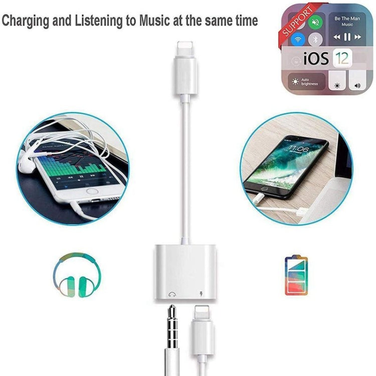 Adattatore audio 2 in 1 8 pin a 3,5 mm per dispositivi iOS