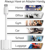 Adattatore audio 2 in 1 8 pin a 3,5 mm per dispositivi iOS