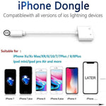 Adattatore audio 2 in 1 8 pin a 3,5 mm per dispositivi iOS