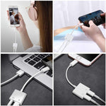 Adattatore audio 2 in 1 8 pin a 3,5 mm per dispositivi iOS
