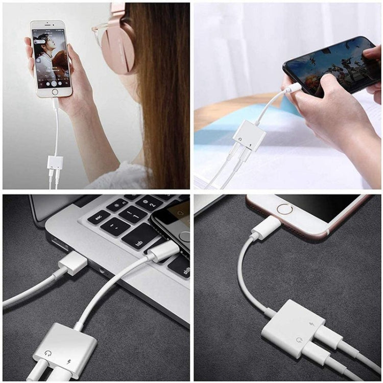 Adattatore audio 2 in 1 8 pin a 3,5 mm per dispositivi iOS