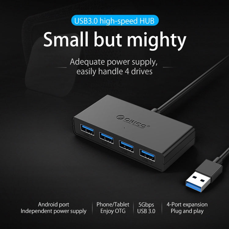 ORICO G11-H4-U3-100-BK HUB USB 3.0 a 4 porte