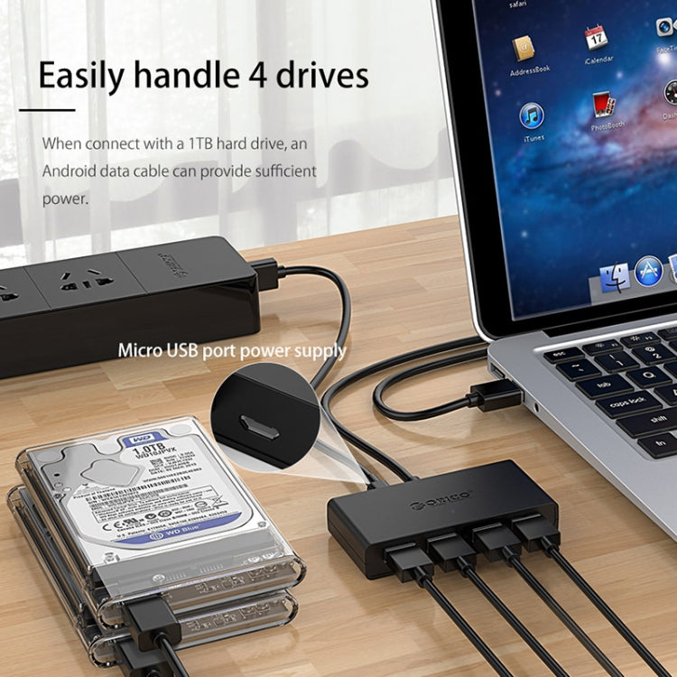 ORICO G11-H4-U3-100-BK HUB USB 3.0 a 4 porte