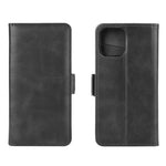 Per iPhone 12 Custodia in pelle a vibrazione orizzontale con fibbia magnetica a doppio lato da 6,1 pollici con supporto e slot per schede e portafoglio, For iPhone 12 / 12 Pro