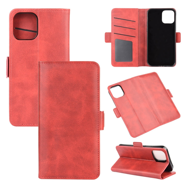 Per iPhone 12 Custodia in pelle a vibrazione orizzontale con fibbia magnetica a doppio lato da 6,1 pollici con supporto e slot per schede e portafoglio, For iPhone 12 / 12 Pro