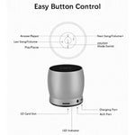 EWA A150 Mini altoparlante Bluetooth portatile Wireless Hifi Stereo Bassi potenti Music Boom Box Subwoofer in metallo, supporto per scheda Micro SD e AUX da 3,5 mm