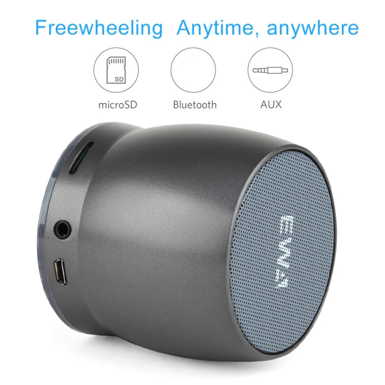 EWA A150 Mini altoparlante Bluetooth portatile Wireless Hifi Stereo Bassi potenti Music Boom Box Subwoofer in metallo, supporto per scheda Micro SD e AUX da 3,5 mm