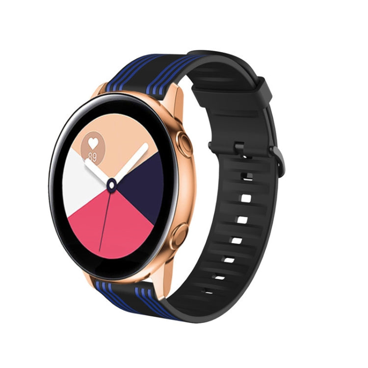 22 mm per cinturino in silicone a strisce Huawei Watch GT2e / GT / GT2 46 mm