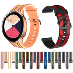 20mm Per Huami Amazfit GTS / Samsung Galaxy Watch Active 2 / Huawei Watch GT2 Cinturino in silicone a strisce 42MM