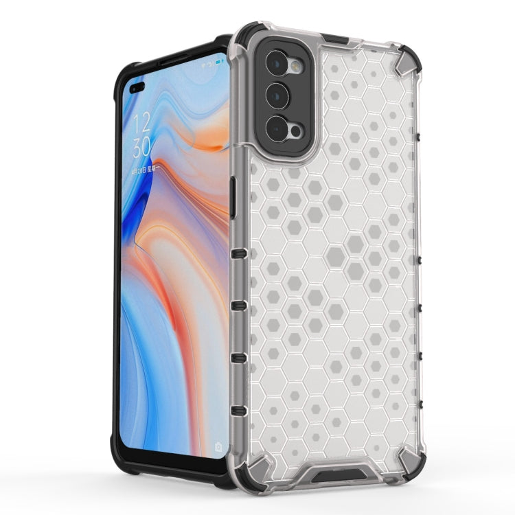 Per OPPO Reno4 PC a nido d'ape antiurto + custodia in TPU, For OPPO Reno 4 Pro, For OPPO Reno 4, For OPPO Reno4