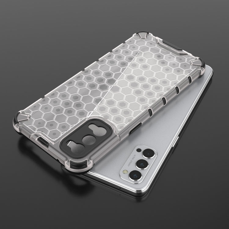 Per OPPO Reno4 PC a nido d'ape antiurto + custodia in TPU, For OPPO Reno 4 Pro, For OPPO Reno 4, For OPPO Reno4