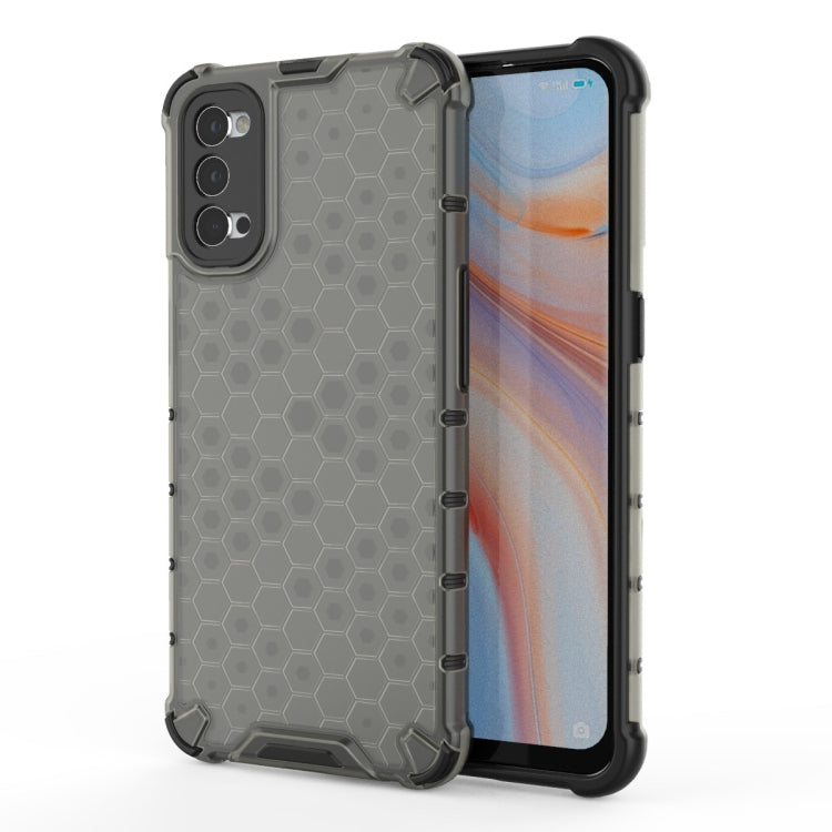 Per OPPO Reno4 PC a nido d'ape antiurto + custodia in TPU, For OPPO Reno 4 Pro, For OPPO Reno 4, For OPPO Reno4