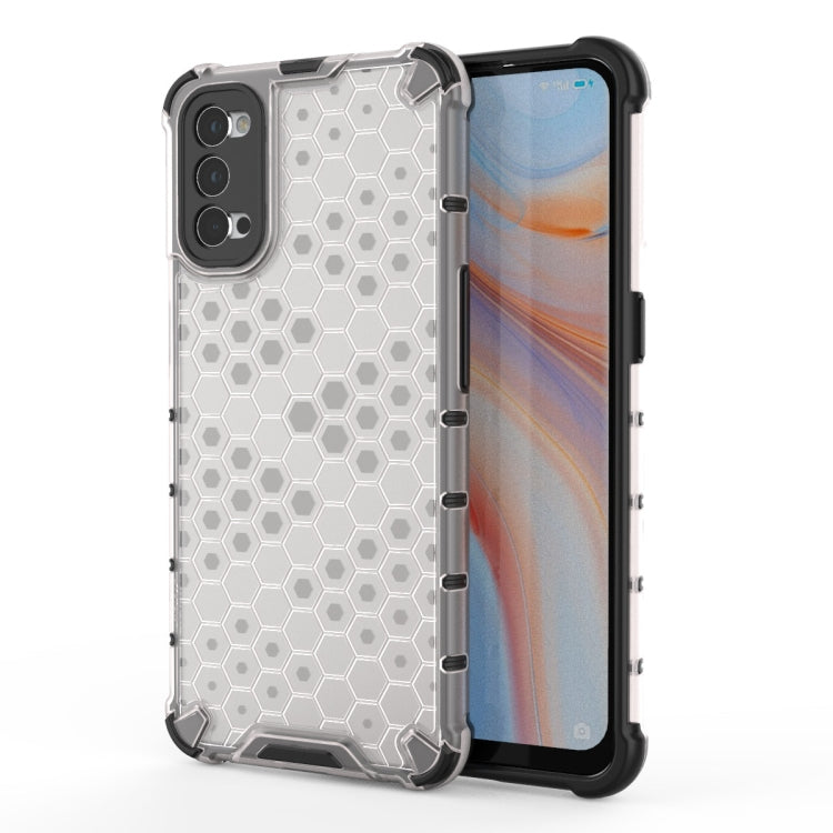 Per OPPO Reno4 PC a nido d'ape antiurto + custodia in TPU, For OPPO Reno 4 Pro, For OPPO Reno 4, For OPPO Reno4