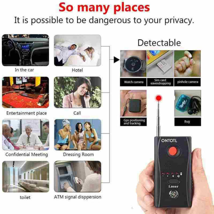 Rilevatore laser segnale telecamera wireless CC308 Mini