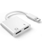 Adattatore 2 in 1 Lightning per ricarica e audio iPhone