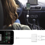 Adattatore 2 in 1 Lightning per ricarica e audio iPhone