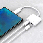 Adattatore 2 in 1 Lightning per ricarica e audio iPhone